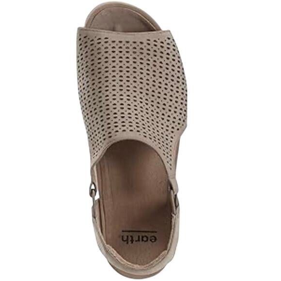 EARTH Linden Laveen Suede Peep Toe Slingback Sandals Size 9 New in Box MSRP $110 - Picture 5 of 10